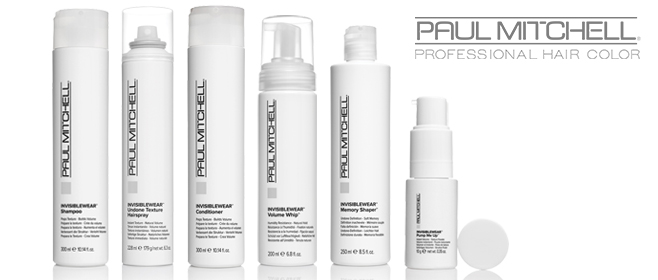 Misja nowej linii produktowej Paul Mitchell Invisiblewear to zwrócenie uwagi na naturalne piękno i podkreślanie go każdego dnia.  Kosmetyki do profesjonalnej stylizacji i pielęgnacji zwiększają objętość włosów, poprawiają ich teksturę i dbają o kondycję bez zbędnego obciążenia – dzięki swojej ultralekkiej formule są niemalże niewidoczne i niewyczuwalne. Pozostań #beautifullyundone i zadbaj o kilkuetapową pielęgnację oraz stylizację włosów.