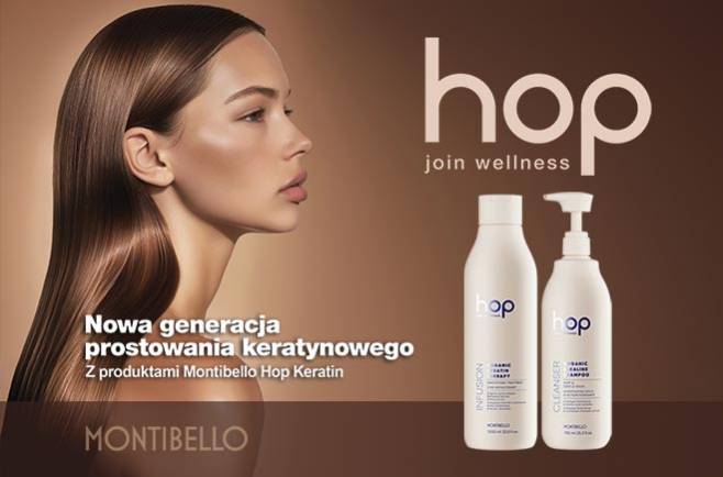 Nowa generacja prostowania keratynowego z produktami Montibello Hop Keratin